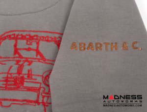 ABARTH Zippered Jacket - Grey w/ Red - Piccola & Cattiva